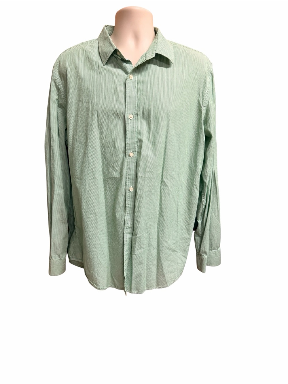 Banana Republic Men's Mint Green Button-Down Dress Shirt